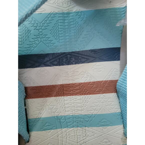 Pendleton Women's Flip Flop‎ Thong Sandals Size 10 Turquoise Teal Western Vaca - Picture 7 of 7